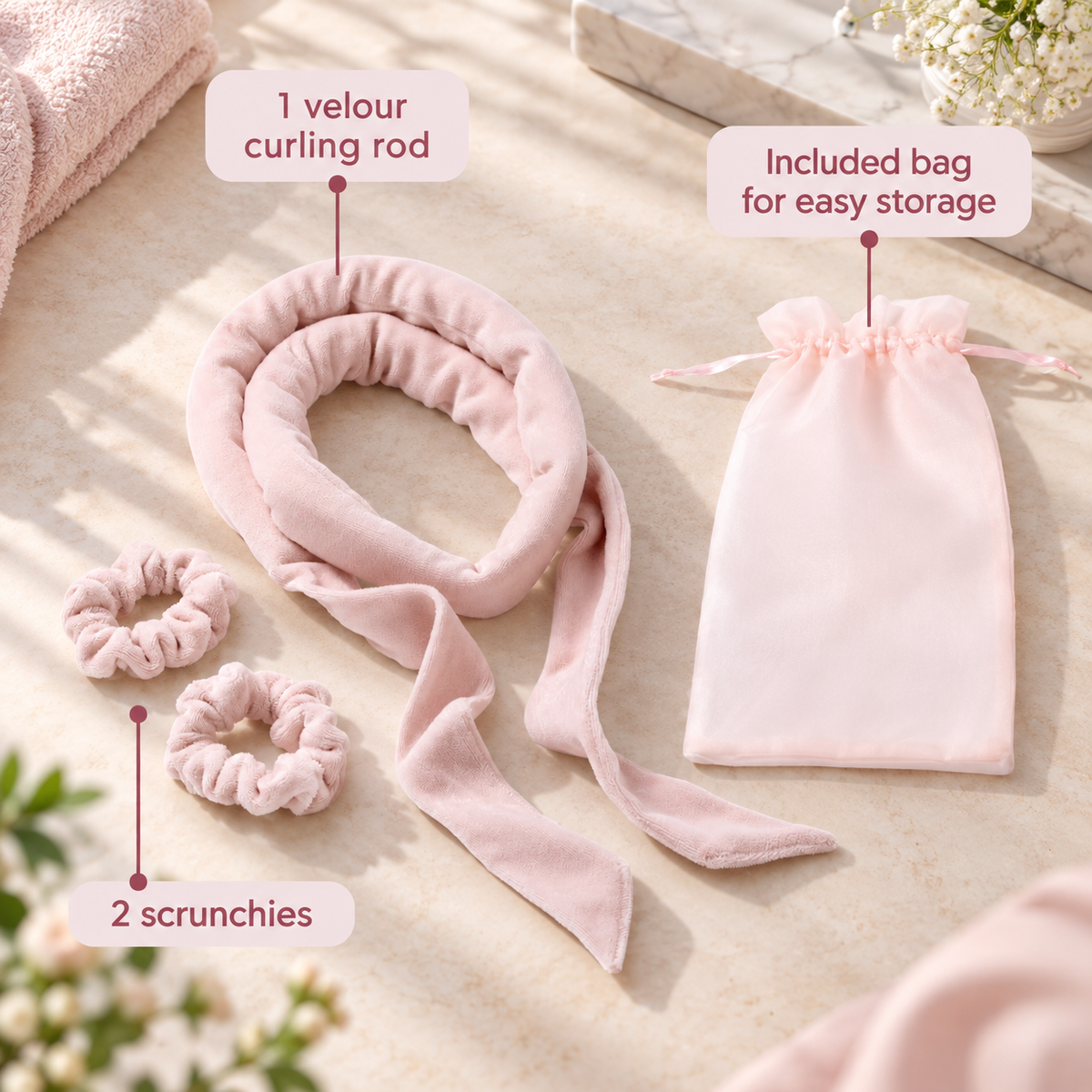 Soft Ribbon Overnight Curl Kit